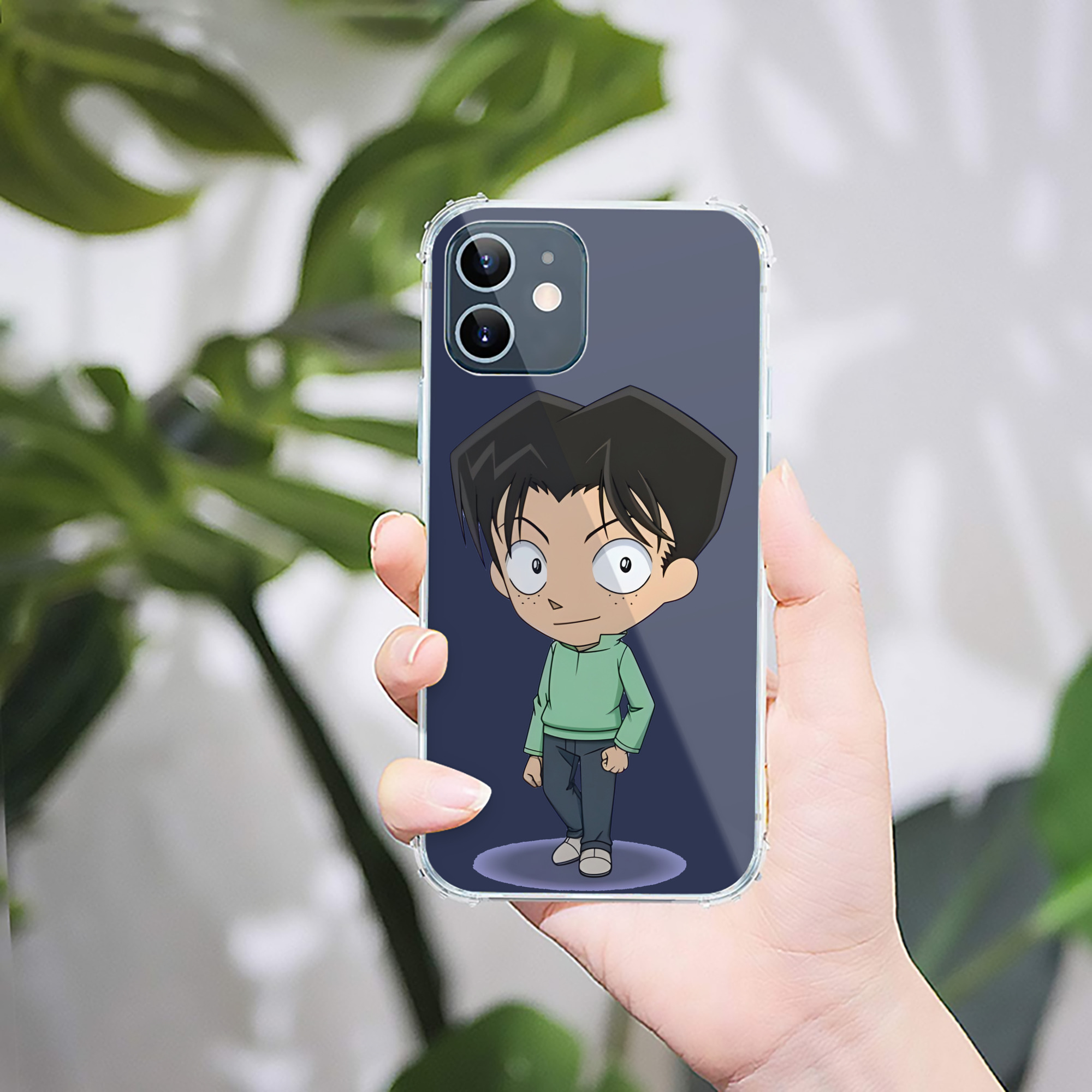 （画像用） 名探偵コナン 円谷 光彦 つぶらや みつひこ Detective Conan Mitch Tennyson 【iPhone 12シリーズ対応】透明スマホケース（クリアソフトケース）